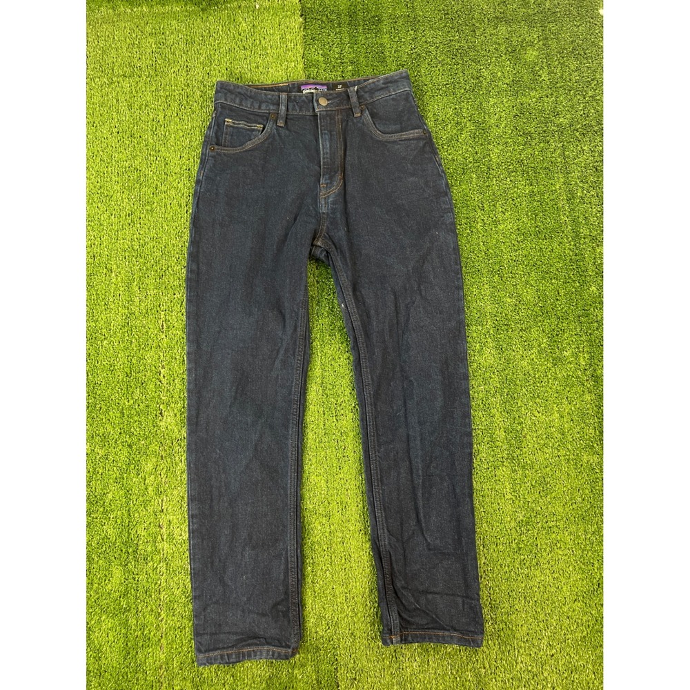 Patagonia Womens Dark Wash Straight Leg Denim Jeans Size 27 Blue Outdoor Casual